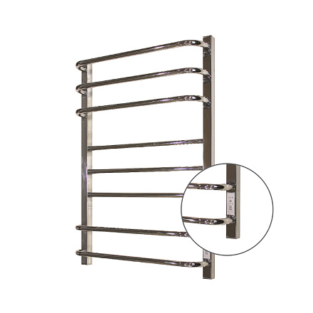 полотенцесушитель MELODIA Fusion Square Electro 50х80 П8_3*3*2 cухой ТЭН 99Вт встр.диммер MTRFQE5080