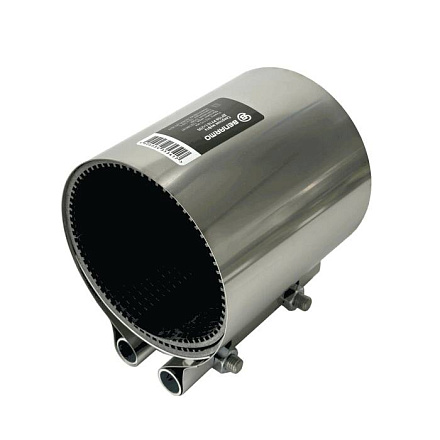 Хомут ремонтный свертный нерж Ду50 (55-65)мм 1/стор L=200 Benarmo 7060