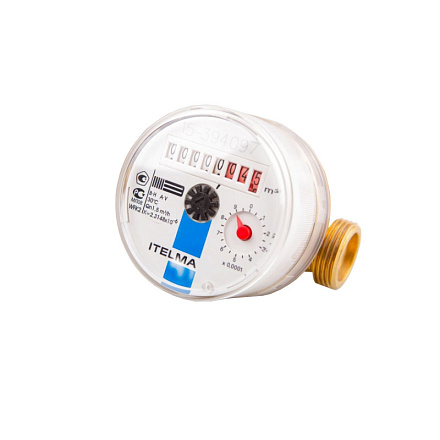 счетчик хол. воды WFK20.D080(Ду=15мм, L-80мм) ITELMA (без присоединительных комплектов)