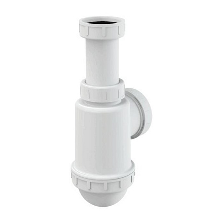 Сифон для кухонной мойки бутылочный 1 1/2"x40/50 без выпуска Alca Plast A443-DN50/40