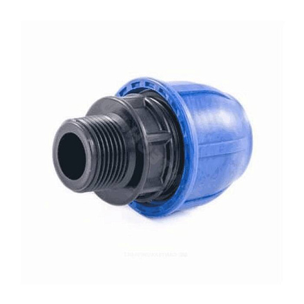 Муфта компресс ПЭ Дн25х1/2" НР Ру16 РосТурПласт 11502