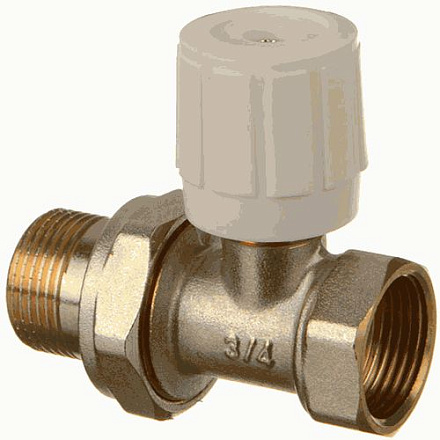кран для радиатора прямой 3/4" с ручной регулировкой TeRma (33952)