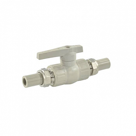 Кран шаровой PP-R сер полн Дн20х3/4" VALFEX 20246020Г