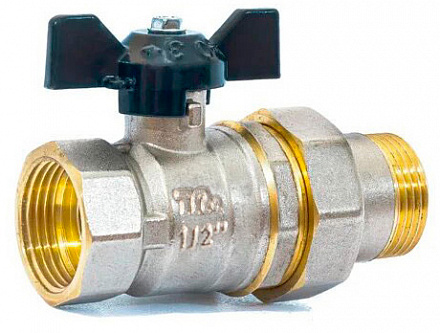 кран шаровой TeRma NEOS 1/2" с америк. бант 32014