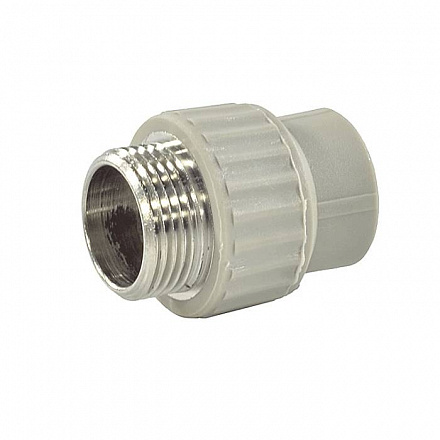 Муфта PP-R сер комб Дн25х1" НР VALFEX 10130225Г