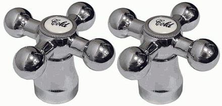 маховик Крест металл 8*24 (пара) MELODIA MKP20285WC