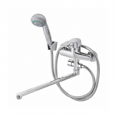 Смес/ванна ПСМ-523-КТ/023 однор дл/изл плоск Lобр в/к ПЛЮС Профсан PSM-523-023