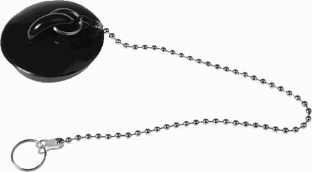 пробка д/ванны с цепочкой резина TRm-07 10001