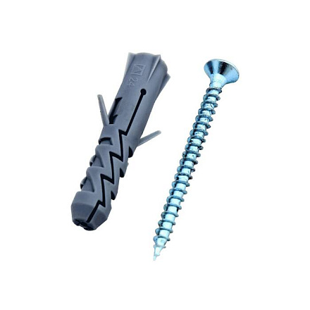 Шуруп крестообр шлиц D5х60/10х50 с дюбелем