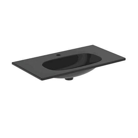Умывальник меб TESI 80 1/отв черн б/к Ideal Standard T3509V3