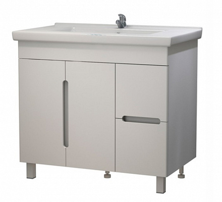 тумба Сиэтл 90 (Бали 90) DB2 напольная, белая без умывальника